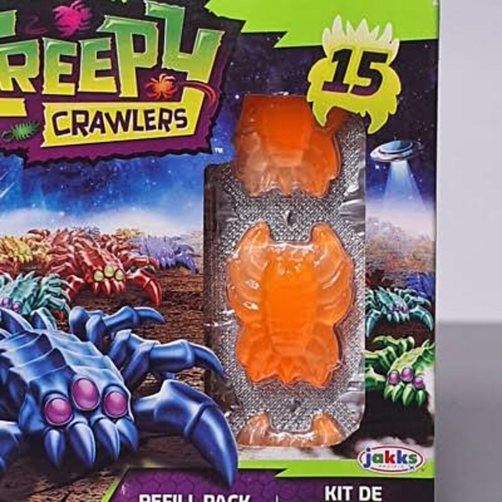 Creepy Crawlers ALIEN BUG REFILL PACK OF 15 ORANGE Jakks bug mites